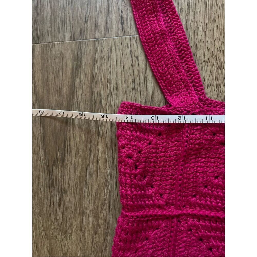 PAOLA BERNARDI Lana crochet Square-Neck Crochet Top and Mini Skirt Set Sz  M NWT - Picture 5 of 7